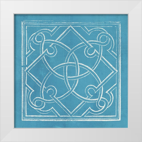 Garden Schematic V White Modern Wood Framed Art Print by Lawon, William