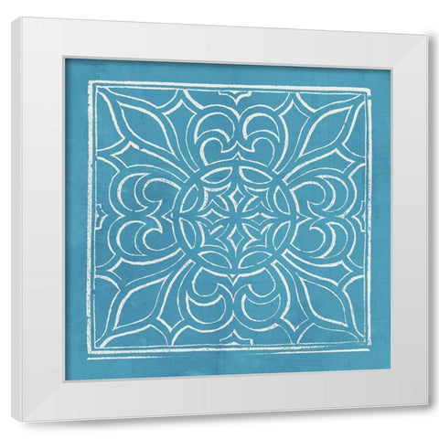 Garden Schematic VI White Modern Wood Framed Art Print by Lawon, William