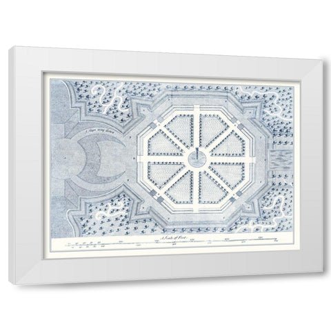 Kitchen Garden Plan II White Modern Wood Framed Art Print by Switzer, Stephen