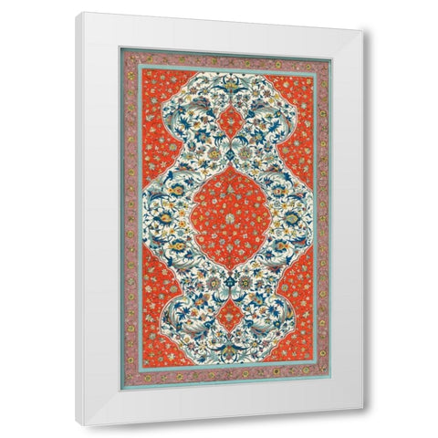 Non-Embellish Persian Ornament II White Modern Wood Framed Art Print by Vision Studio