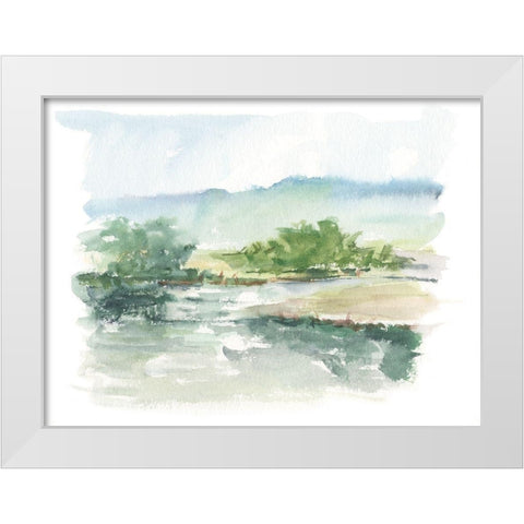 Spring Watercolor Sketch V White Modern Wood Framed Art Print by Harper, Ethan