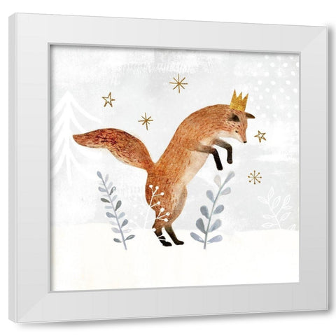 Woodland Celebration II White Modern Wood Framed Art Print by Borges, Victoria