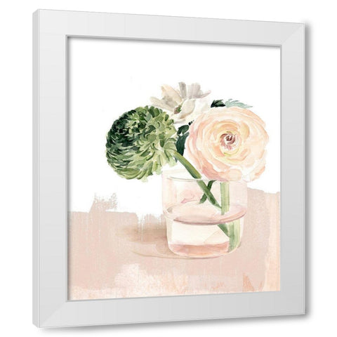 Bud Vase II White Modern Wood Framed Art Print by Parker, Jennifer Paxton