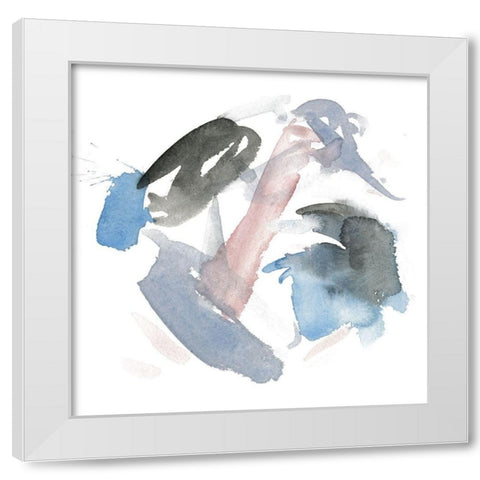 Snow Storm III White Modern Wood Framed Art Print by Wang, Melissa