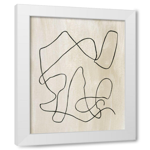 Bound II White Modern Wood Framed Art Print by Wang, Melissa