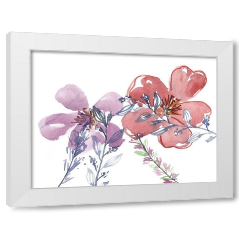 Spring Glory II White Modern Wood Framed Art Print by Wang, Melissa