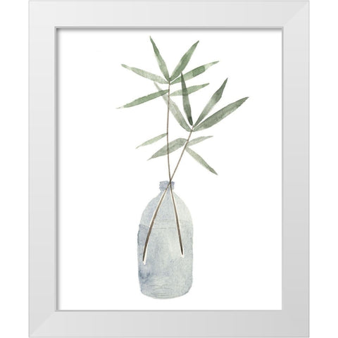 Misty I White Modern Wood Framed Art Print by Wang, Melissa