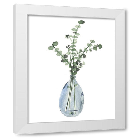 Misty III White Modern Wood Framed Art Print by Wang, Melissa