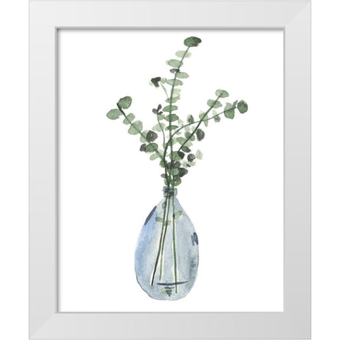 Misty III White Modern Wood Framed Art Print by Wang, Melissa