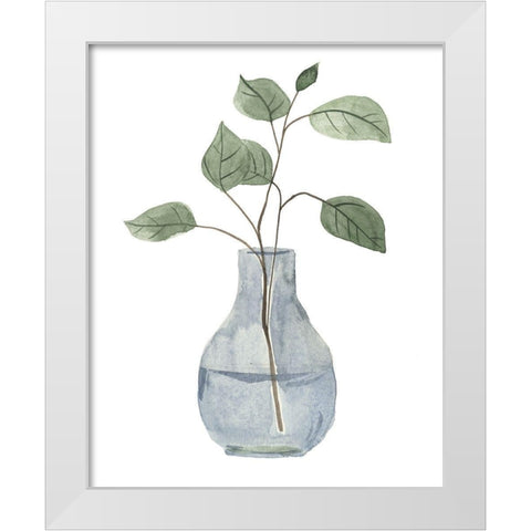 Misty IV White Modern Wood Framed Art Print by Wang, Melissa