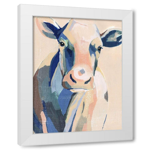 Hertford Holstein I White Modern Wood Framed Art Print by Popp, Grace