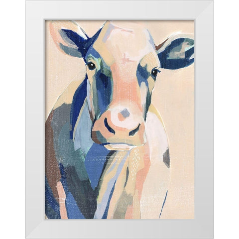 Hertford Holstein I White Modern Wood Framed Art Print by Popp, Grace