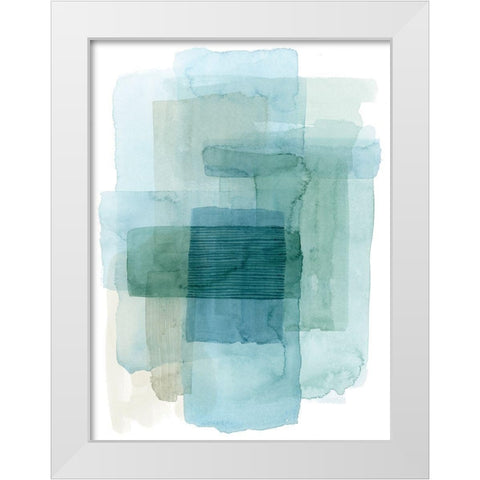 Wave Spector I White Modern Wood Framed Art Print by Popp, Grace