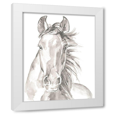 Farm Faces II White Modern Wood Framed Art Print by Parker, Jennifer Paxton