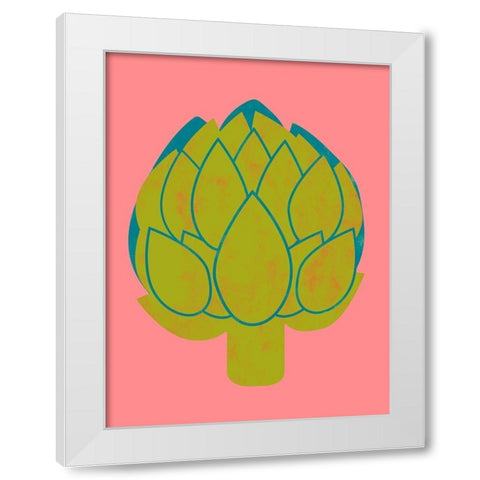 Veggie Party I White Modern Wood Framed Art Print by Zarris, Chariklia