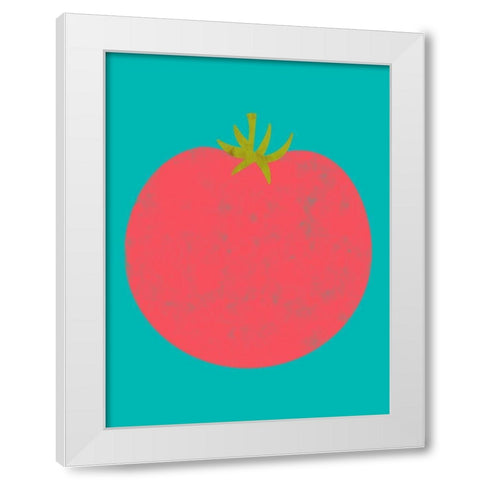 Veggie Party VII White Modern Wood Framed Art Print by Zarris, Chariklia