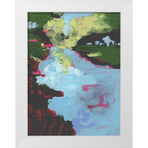 Sherbet Plains II White Modern Wood Framed Art Print by Parker, Jennifer Paxton