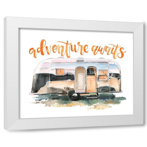 Summer Vacation III White Modern Wood Framed Art Print by Parker, Jennifer Paxton