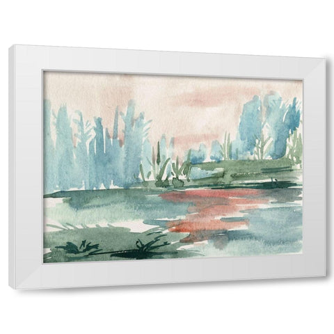 Watercolor Views VI White Modern Wood Framed Art Print by Wang, Melissa