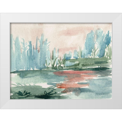 Watercolor Views VI White Modern Wood Framed Art Print by Wang, Melissa