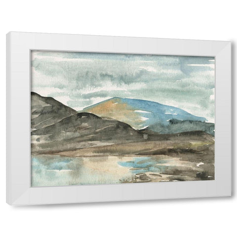 Watercolor Views VII White Modern Wood Framed Art Print by Wang, Melissa