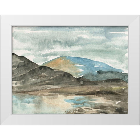 Watercolor Views VII White Modern Wood Framed Art Print by Wang, Melissa