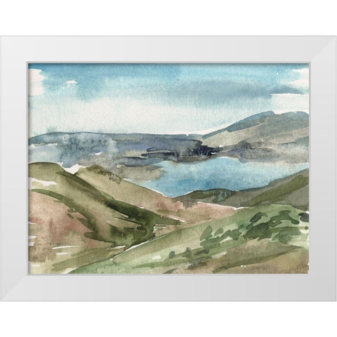 Watercolor Views VIII White Modern Wood Framed Art Print by Wang, Melissa