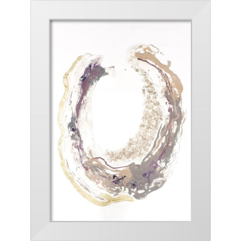 Flourite I White Modern Wood Framed Art Print by Lam, Vanna