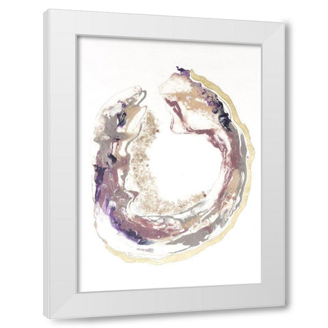 Flourite II White Modern Wood Framed Art Print by Lam, Vanna