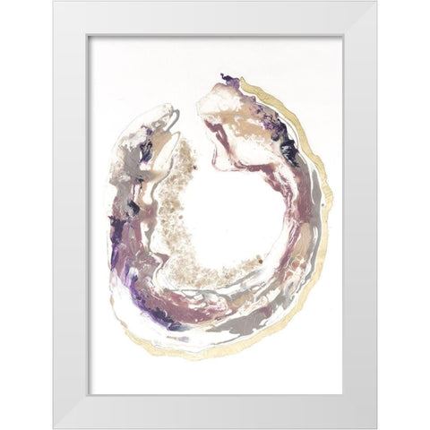 Flourite II White Modern Wood Framed Art Print by Lam, Vanna