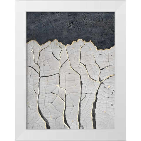 Crackled Arbor I White Modern Wood Framed Art Print by Lam, Vanna