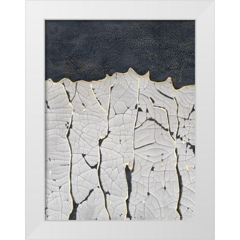 Crackled Arbor II White Modern Wood Framed Art Print by Lam, Vanna