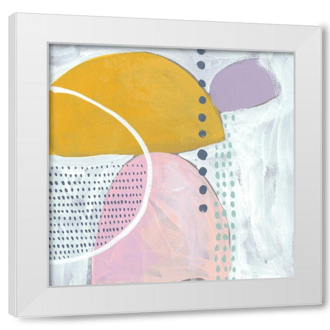 Lollipop Abstract II White Modern Wood Framed Art Print by Zarris, Chariklia