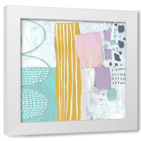 Lollipop Abstract V White Modern Wood Framed Art Print by Zarris, Chariklia