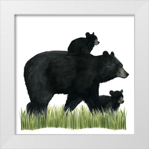 Woodland Babes IV White Modern Wood Framed Art Print by Popp, Grace