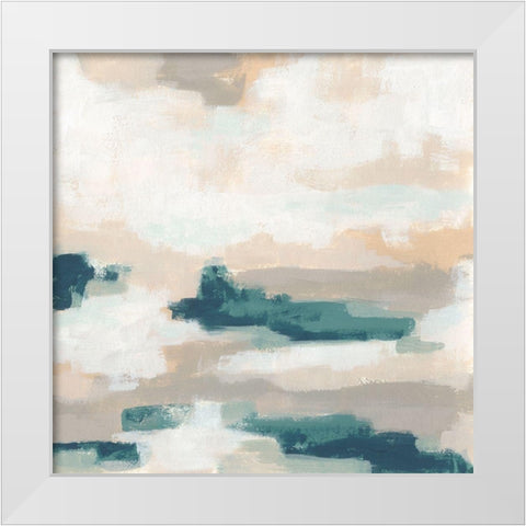 Mesa Mist II White Modern Wood Framed Art Print by Vess, June Erica