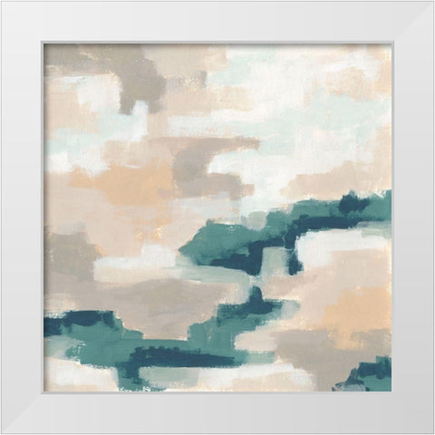 Mesa Mist IV White Modern Wood Framed Art Print by Vess, June Erica