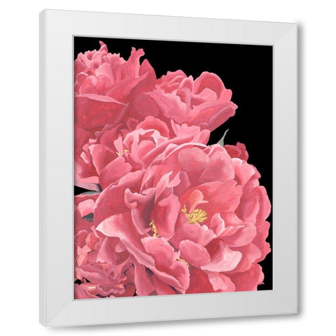 Peonies of My Heart I White Modern Wood Framed Art Print by Wang, Melissa