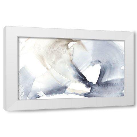 Wave Break II White Modern Wood Framed Art Print by Goldberger, Jennifer