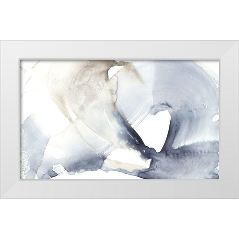 Wave Break II White Modern Wood Framed Art Print by Goldberger, Jennifer