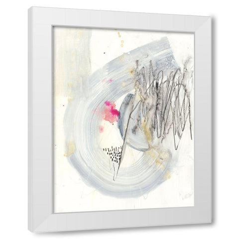 Intentions I White Modern Wood Framed Art Print by Goldberger, Jennifer