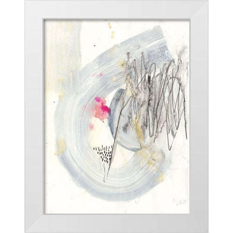 Intentions I White Modern Wood Framed Art Print by Goldberger, Jennifer