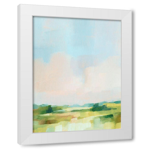 Spring Skies II White Modern Wood Framed Art Print by Harper, Ethan