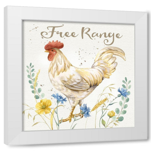 Nostalgic Farm III White Modern Wood Framed Art Print by Maday, Jane