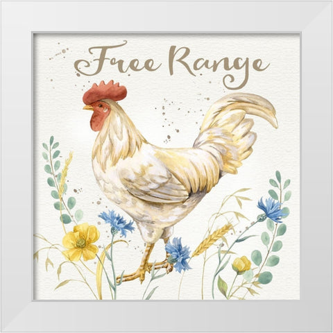 Nostalgic Farm III White Modern Wood Framed Art Print by Maday, Jane