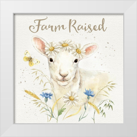 Nostalgic Farm V White Modern Wood Framed Art Print by Maday, Jane