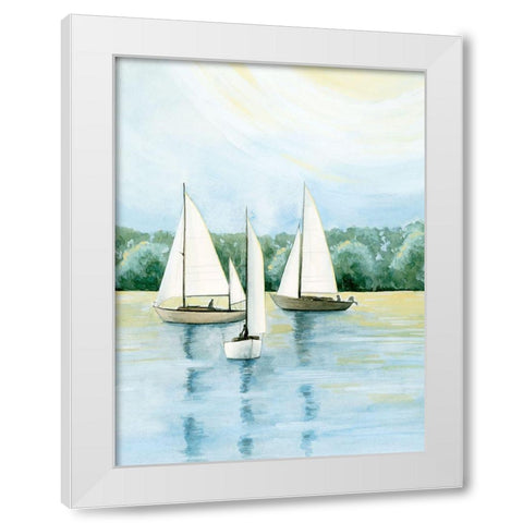 Afternoon Sail II White Modern Wood Framed Art Print by Popp, Grace