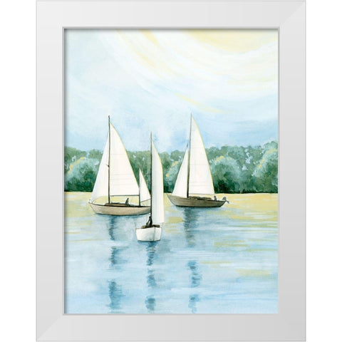 Afternoon Sail II White Modern Wood Framed Art Print by Popp, Grace