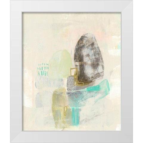 Little Windows I White Modern Wood Framed Art Print by Goldberger, Jennifer