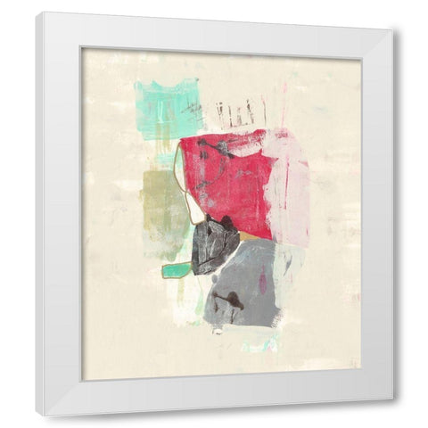 Mid Century Riff I White Modern Wood Framed Art Print by Goldberger, Jennifer